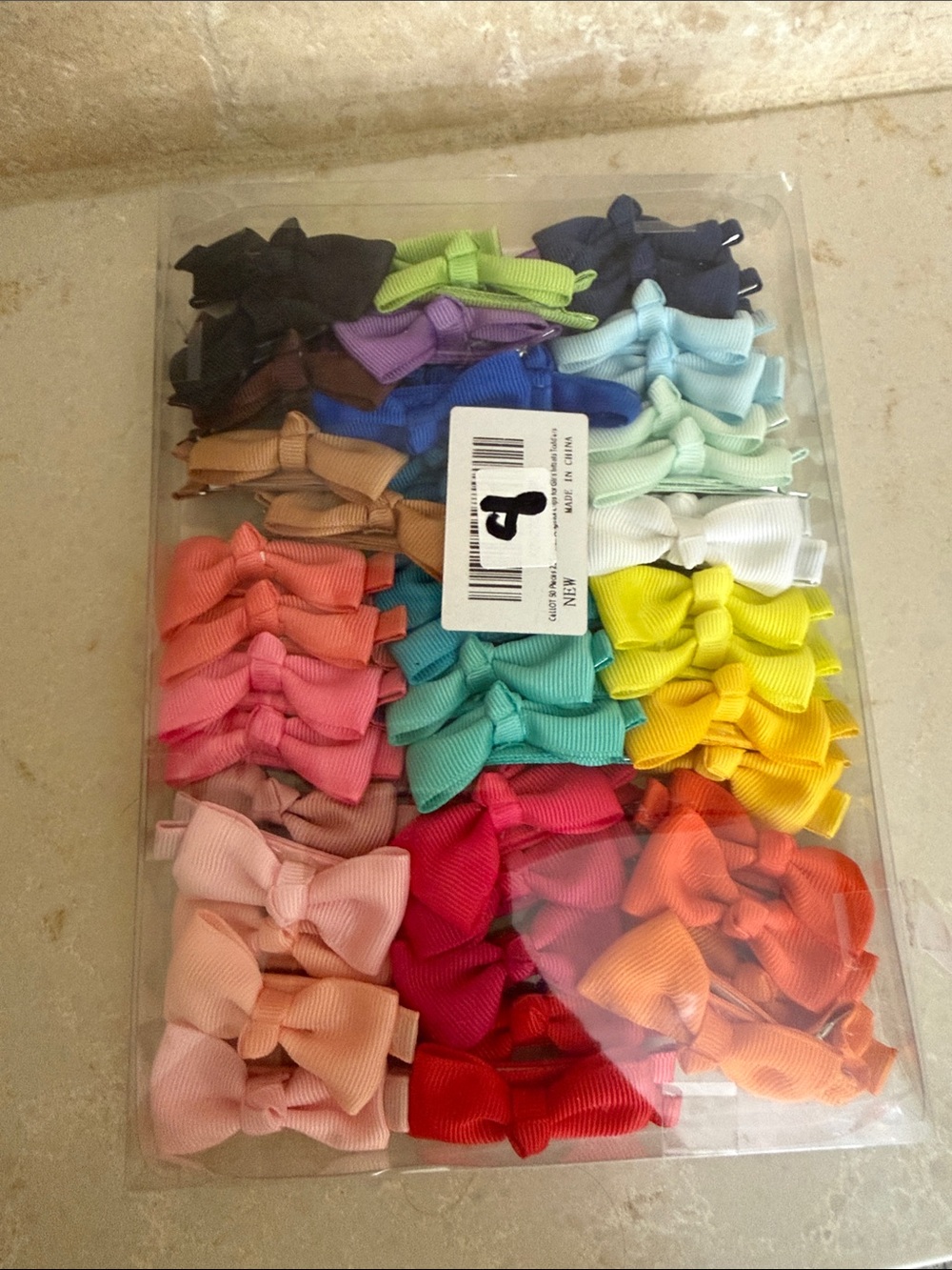 Colorful Kids Bow Clip Set - Multi-Color Hair Accessories
